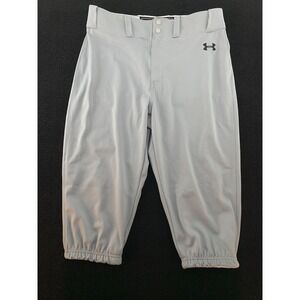 Under Armour Youth Baseball‎ Softball Pants Grey Loose Fit Elastic Ankle LG